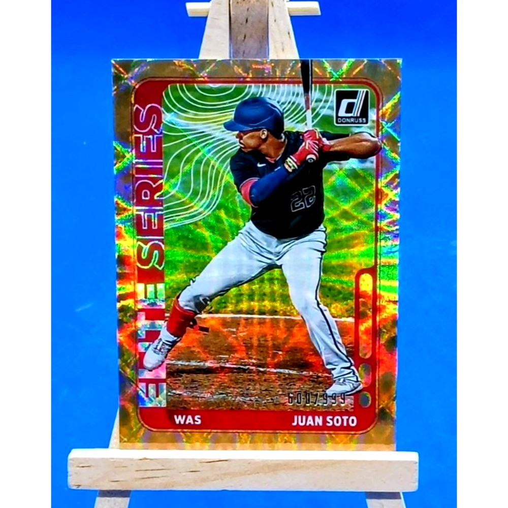 2021 Panini Donruss - Elite Series Juan Soto #ES1 SP /999 Bronze Fireworks